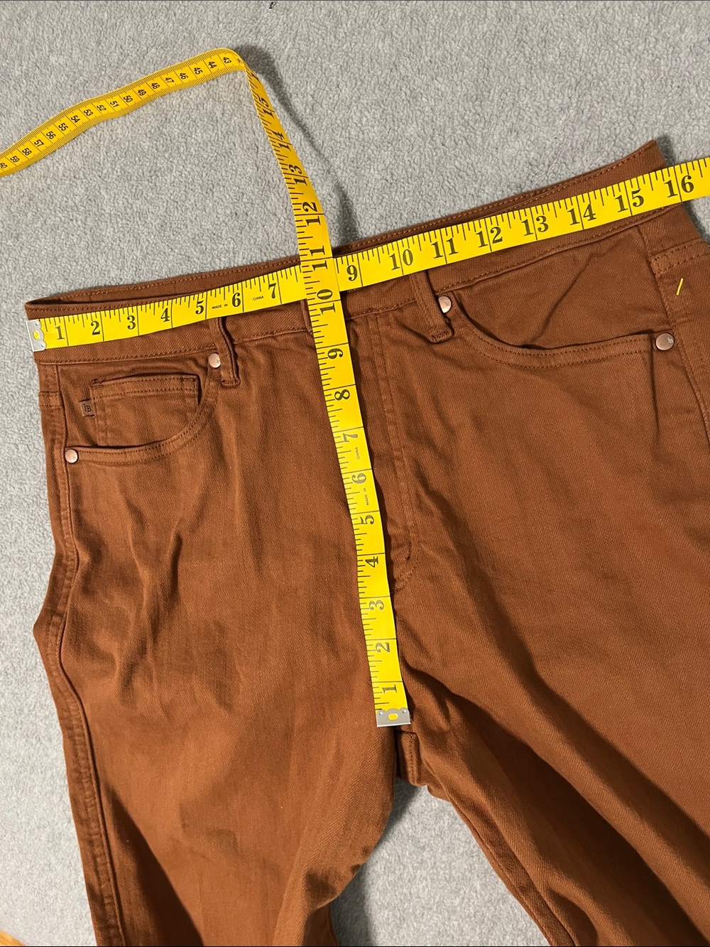 Judy Blue Wide Cropped Jeans Size 30 High Rise Brown - Picture 7 of 10